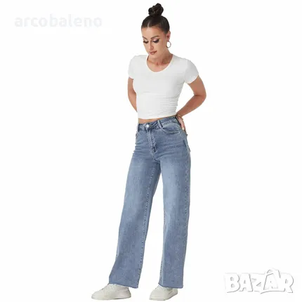 Дамски дънки с висока талия