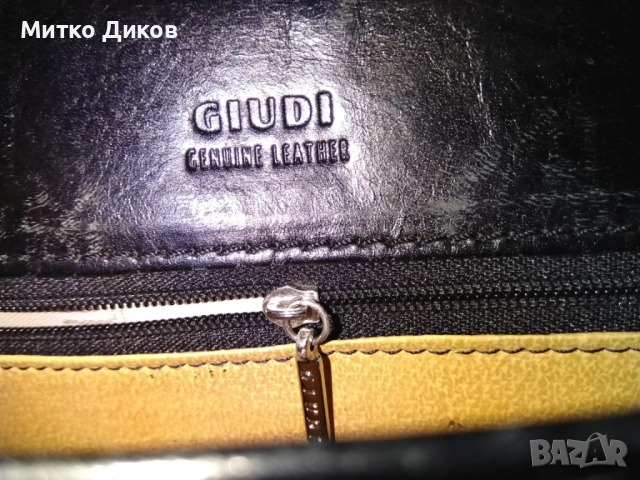 Чанта за ръка борсета с много прегради маркова италианска на Giudi естествена кожа 250х185мм, снимка 18 - Чанти - 51721659