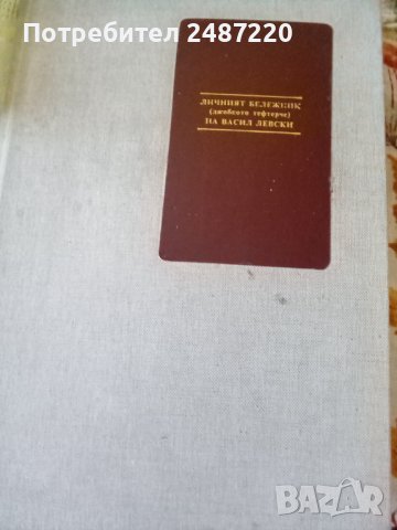 Личният бележник (джобното тефтерче) на Васил Левски Твърди корици изд НБКМ Наука изкуство 1987г.
