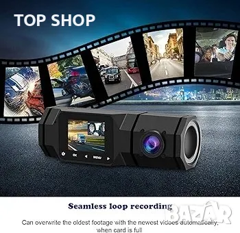 Двойна камера 1080P предна и   1,5 футов LCD екран, снимка 6 - Камери - 48792558