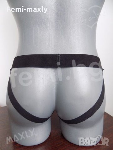 Уникален супер секси F99-27 Мъжки Джок /стринг, прашка/ широк ластик черен