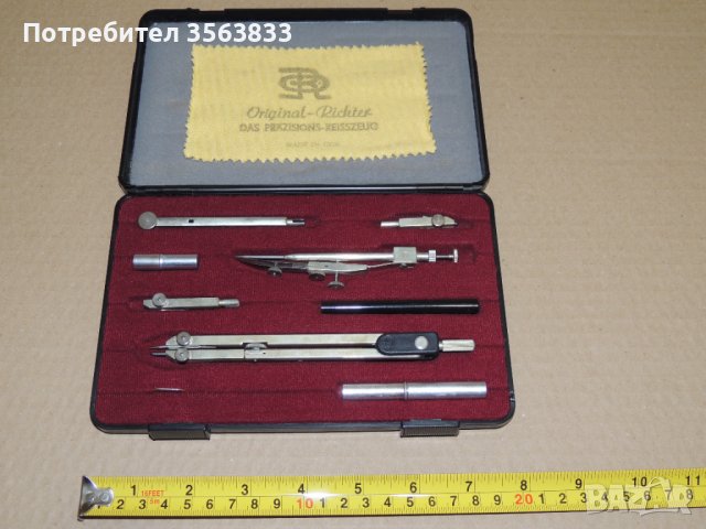 Немски пергели  ORIGINAL RICHTER, снимка 3 - Антикварни и старинни предмети - 39299322