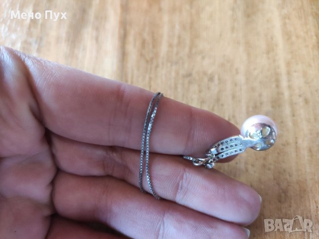 Сребърно колие (59), снимка 4 - Колиета, медальони, синджири - 38744930