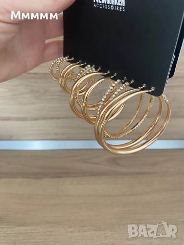 Обеци 6 комплекта, снимка 2 - Обеци - 52902161