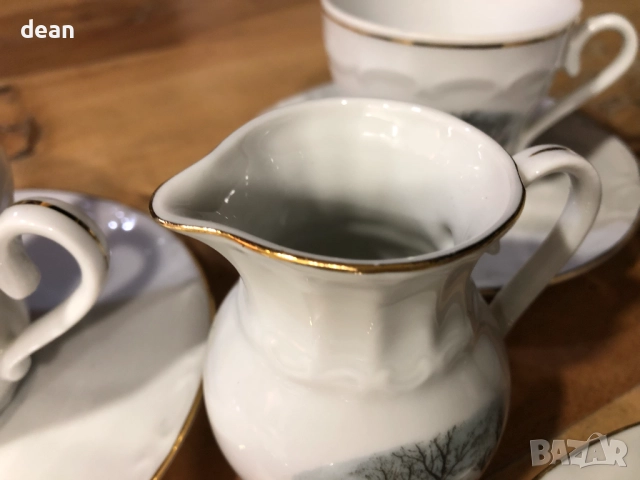 Баварски порцеланов сервиз за кафе-Vintage, снимка 9 - Сервизи - 51705060