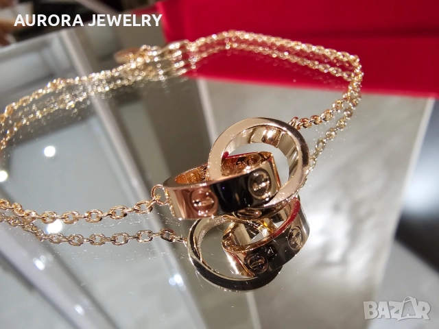 CARTIER Love Rose Gold Chain Мъжка / Дамска Гривна