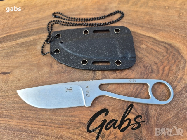 Компактен нож с фиксирано острие ESEE IZULA с кания S35VN, снимка 3 - Ножове - 53536675
