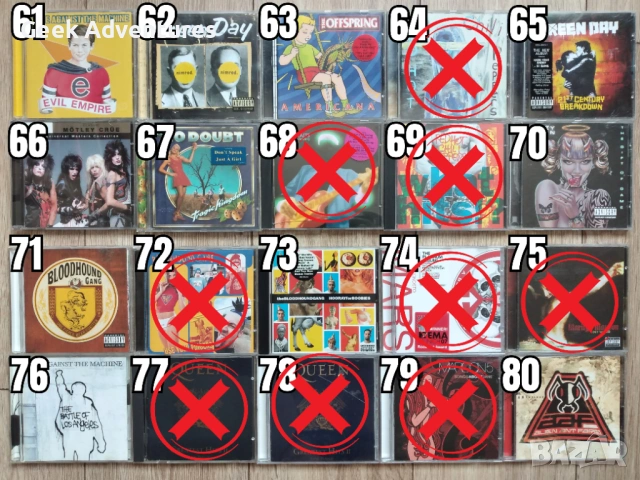 Rock/Punk Metal Music Albums CDs Оригинални Рок Пънк Музикални Дискове, снимка 5 - CD дискове - 46680866