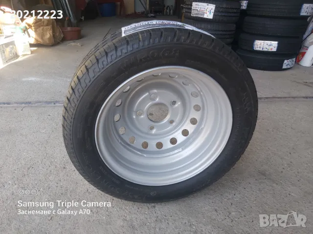 Нова гума с джанта за ремарке, платформа 195/50R13C, снимка 3 - Гуми и джанти - 47341424