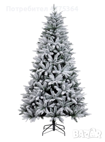 Изкуствена елха K r i n g Melbourne,  Цялата заснежена с метална стойка., снимка 3 - Декорация за дома - 52218918