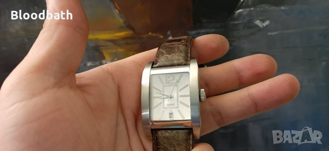 esprit оригинален марков мъжки часовник кварц кожа, снимка 1