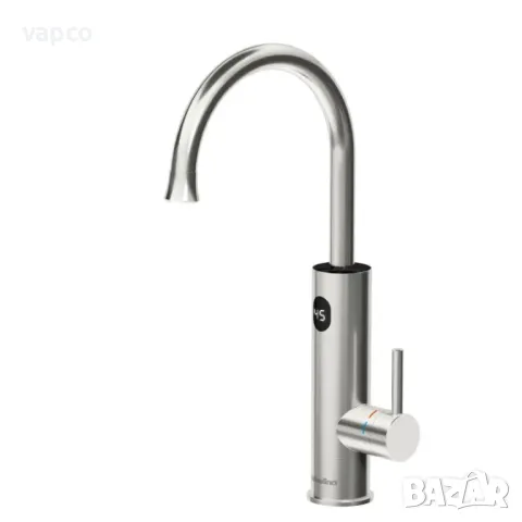 Проточен смесител с нагревател за кухня и баня Briwellna KM12-Silver, снимка 13 - Смесители - 49439303