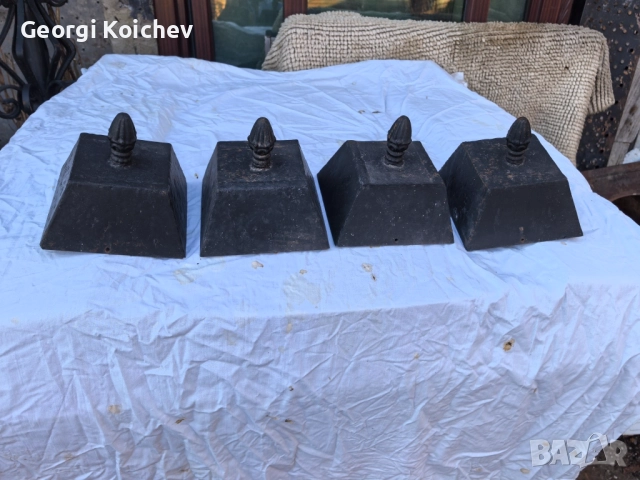 оградни пана ковано желязо масивни ; портал с колони и наземни фенери, снимка 7 - Огради и мрежи - 52639983