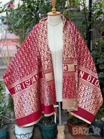 кашмирен шал christian dior , снимка 10 - Шалове - 51336424