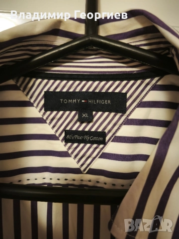 риза XL Tommy Hilfiger памук, снимка 3 - Ризи - 52028444