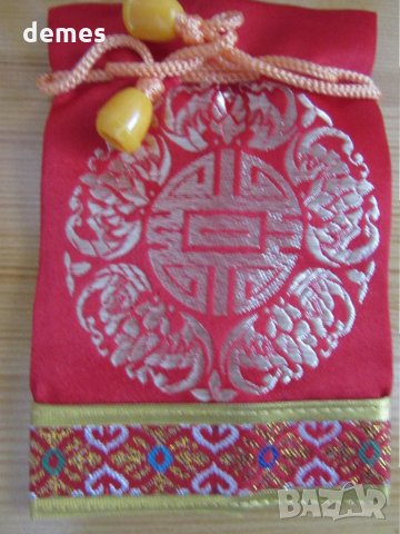 Традиционна торбичка тип пунгия от плат DELL от Монголия-3