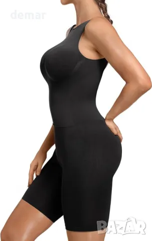 SHAPERX Дамско оформящо боди с нисък гръб до средата на бедрата, XS, снимка 5 - Други - 50033006