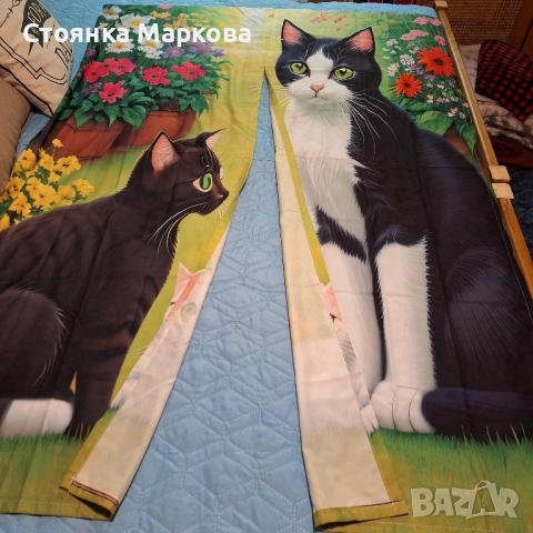 Нови завески с котета, снимка 2 - Пердета и завеси - 51615970