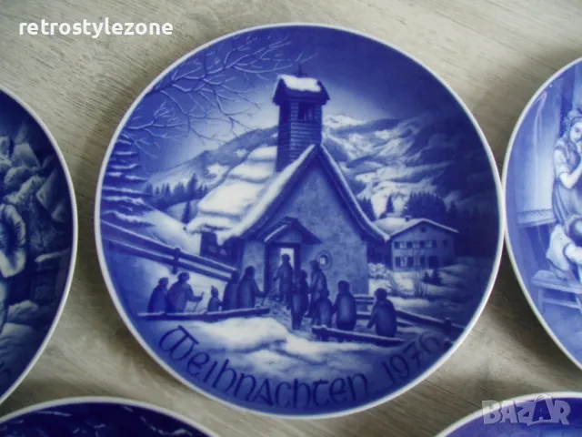 № 7912 стари порцеланови чинии / пана   - лот 5 броя, снимка 3 - Други ценни предмети - 49332132