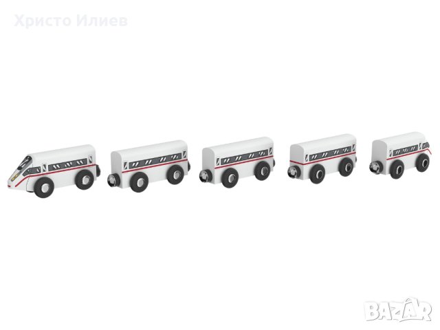 Дървено влакче за дървена железница дървени релси , снимка 2 - Образователни игри - 43772888