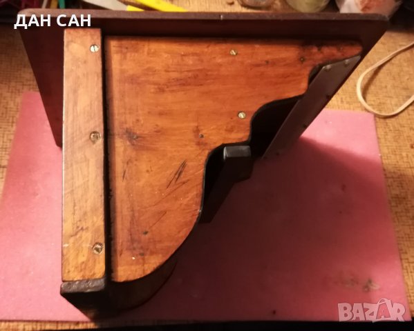 ръчна изработка дърво масив поставка за стационарен телефон, снимка 5 - Антикварни и старинни предмети - 27790934