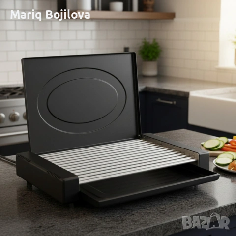 Електрическа скара с капак Oliver Voltz OV51015QC – 1800W мощност , снимка 3 - Скари - 53048114