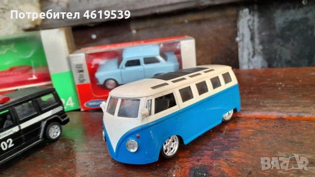 модели автомобил играчки Chevrolet impala 63 Volkswagen typ 2 Trabant 601, снимка 8 - Нумизматика и бонистика - 53489320