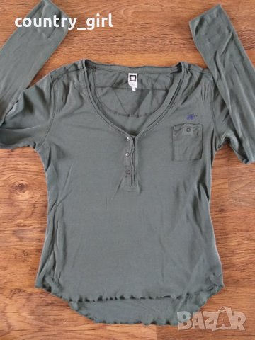 g-star glacier v granddad t wmn - страхотна дамска блуза, снимка 2 - Блузи с дълъг ръкав и пуловери - 26575734