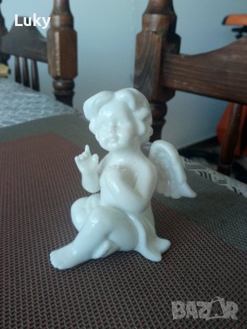 Продавам малка,красива и стилна статуетка на ангелче., снимка 2 - Статуетки - 43862600