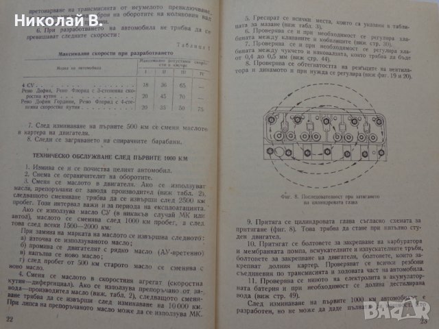 Книга Леки автомобили Рено София 1960 год Експлуатация и поддържане на Български език, снимка 10 - Специализирана литература - 36872017