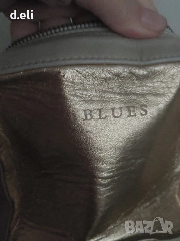 MAX MARA ( IBLUES) Златна Кожена чанта , снимка 3 - Чанти - 21372553