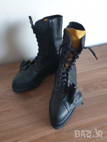 Зимни кожени обувки Mihaela Glavan, снимка 4 - Дамски ботуши - 35105622