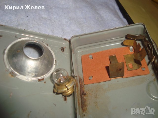 ЕЛПРОМ - СТАРО СИГНАЛНО МЕТАЛНО РЯДКО РЕТРО БГ - ФЕНЕРЧЕ ВОЕННО с 3 ЦВЯТА 32211, снимка 7 - Антикварни и старинни предмети - 38276958