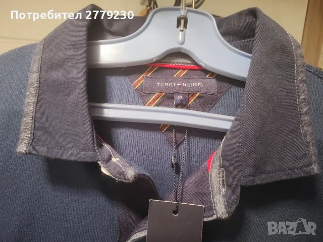 Мъжка тениска с дълъг ръкав на TOMMY HILFIGER, XL,Нова с етикет а, снимка 3 - Блузи - 47824488
