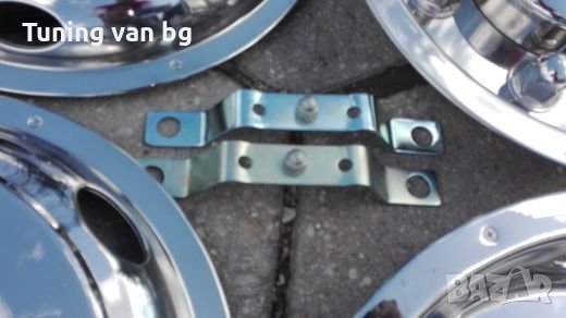 Хромирани тасове за бусове 16 цола двойни гуми Iveco Sprinter Ford, снимка 7 - Аксесоари и консумативи - 27269060