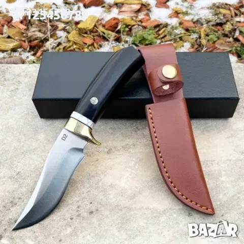Ръчно изработен ловен нож DER HUNT -D2; 106x218, снимка 2 - Ножове - 50809907