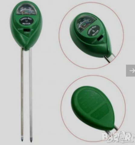 ⚛️ Ph метър, влагомер и светломер за почва различни цветове 3в1