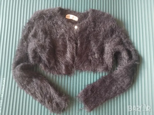 H&M детска къса жилетка наметало за момиче 122-128 см., снимка 4 - Детски пуловери и жилетки - 49441601