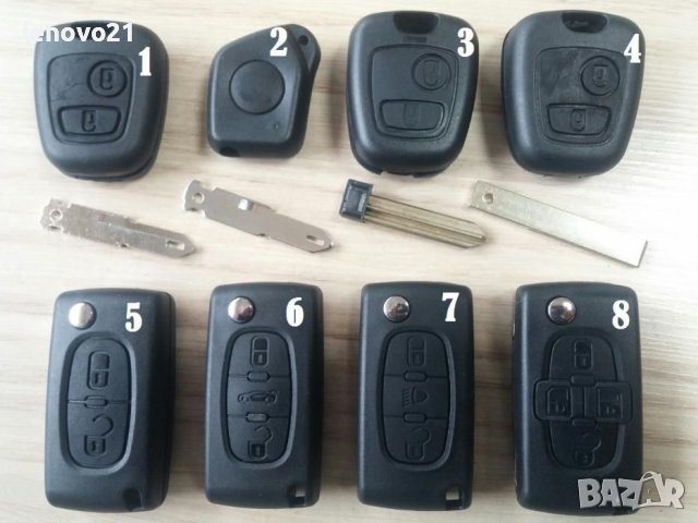 Кутийка ключ дистанционно key нова Пежо/Peugeot Ситроен /Citroen