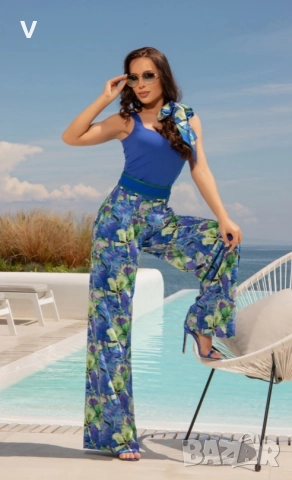 Дамски спортен сет екип комплект Recharge топ + широк панталон с висока талия пепел от рози, снимка 14 - Спортни екипи - 52740096