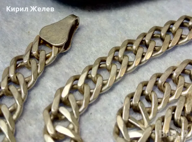 ODEMA 295 ВЕЛИКОЛЕПЕН СРЕБЪРЕН ЛАНЕЦ СРЕБРО 925 ЗДРАВА РЕТРО АРТ ПЛЕТКА РЪЧНА ИЗРАБОТКА 26765, снимка 3 - Колиета, медальони, синджири - 49959863