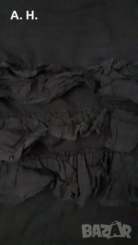 Черна туника с къс ръкав H&M, снимка 3 - Туники - 26601406