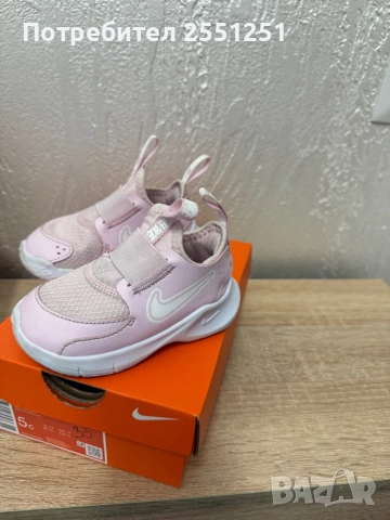 Nike, Спортни обувки Flex Runner 3 Бял/Пастелнорозов номер 21, снимка 8 - Детски маратонки - 51778162
