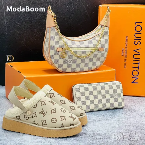 Louis Vuitton дамски комплекти , снимка 8 - Пантофи - 48286550