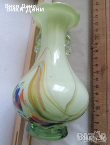 вази Морано с дръжки уши, снимка 14 - Вази - 38839556