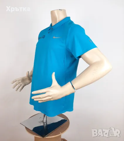 Nike Roger Federer - Оригинална мъжка тениска с яка размер L, снимка 6 - Тениски - 50211227