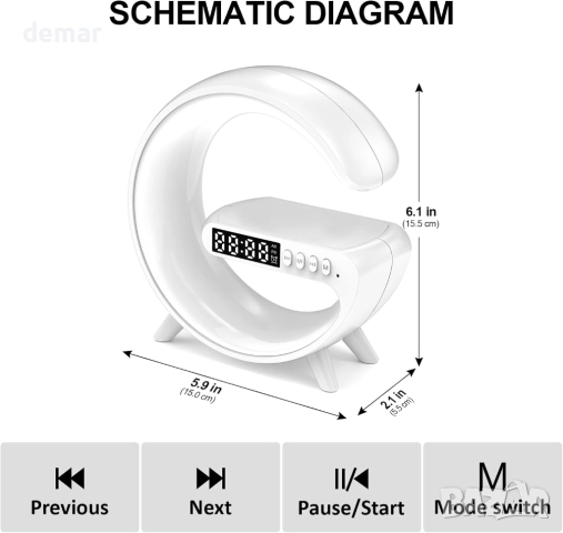 COLWINKU Будилник с лампа за събуждане за деца със симулация на изгрев, снимка 7 - Детски нощни лампи - 51770056