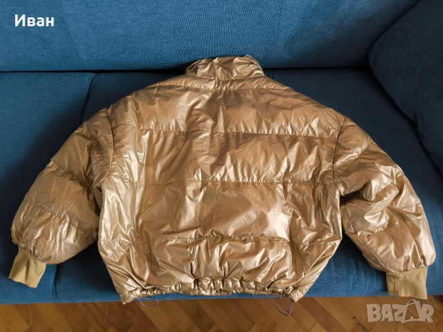 Ellesse дамско зимно яке златисто Oversized, снимка 3 - Якета - 52681750
