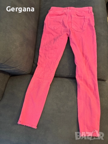 Розови дамски дънки, снимка 2 - Дънки - 51823452