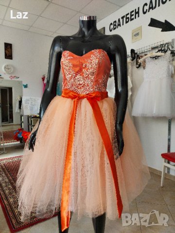 луксозна бална официална рокля с много обем 2 в 1, снимка 8 - Рокли - 36631462